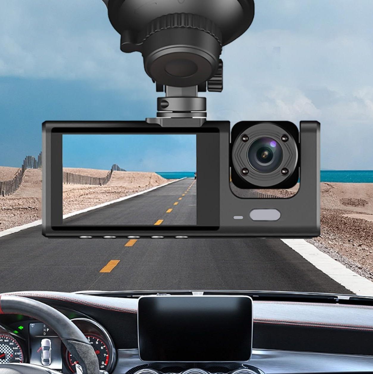 Відеореєстратор автомобільний 3Camera1080P з 2 камерами та нічним баченням (2466) - фото 3 Відеореєстратор автомобільний 3Camera1080P з 2 камерами та нічним баченням (2466) - фото 3