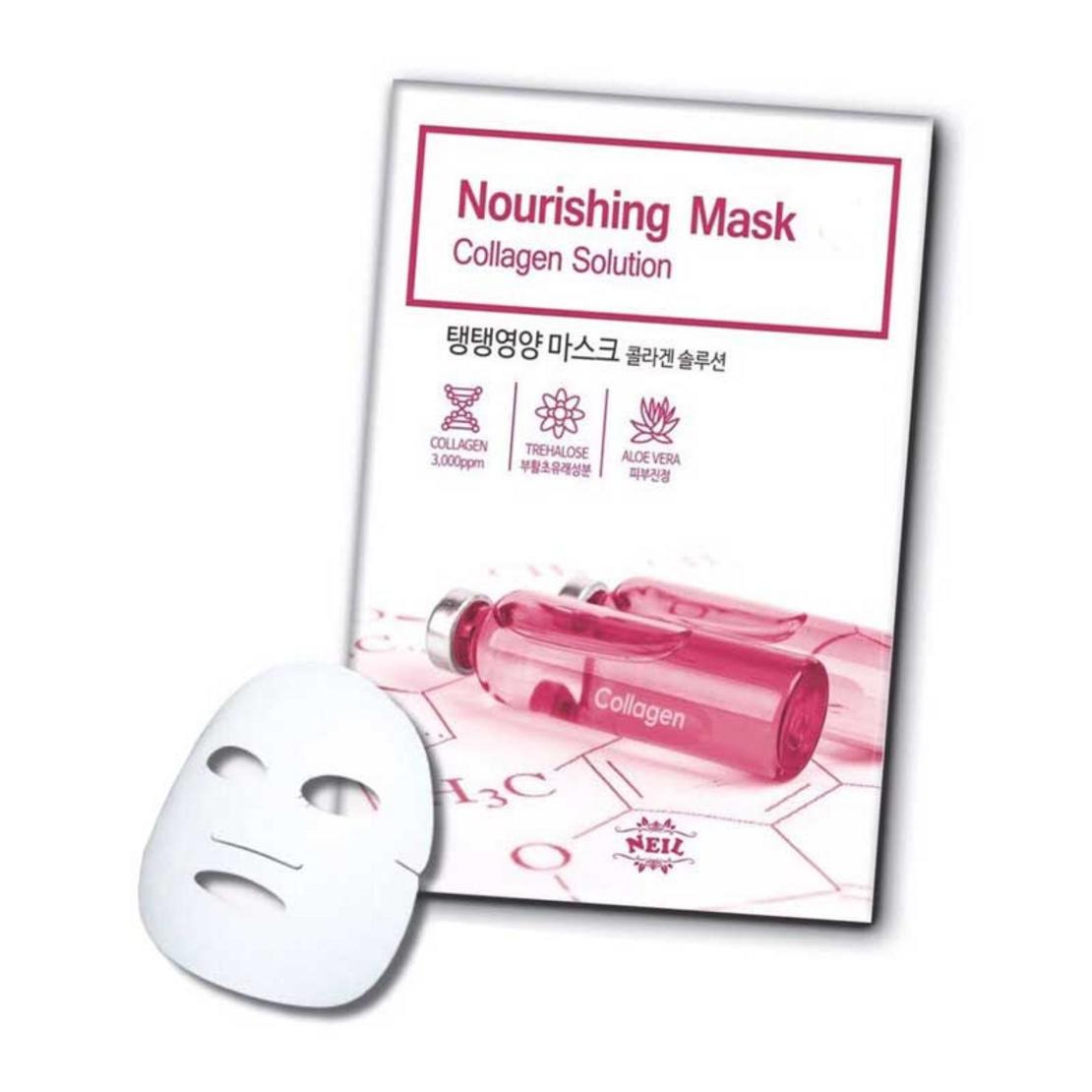 Маска для обличчя NEIL тканинна з колагеном 22 гр