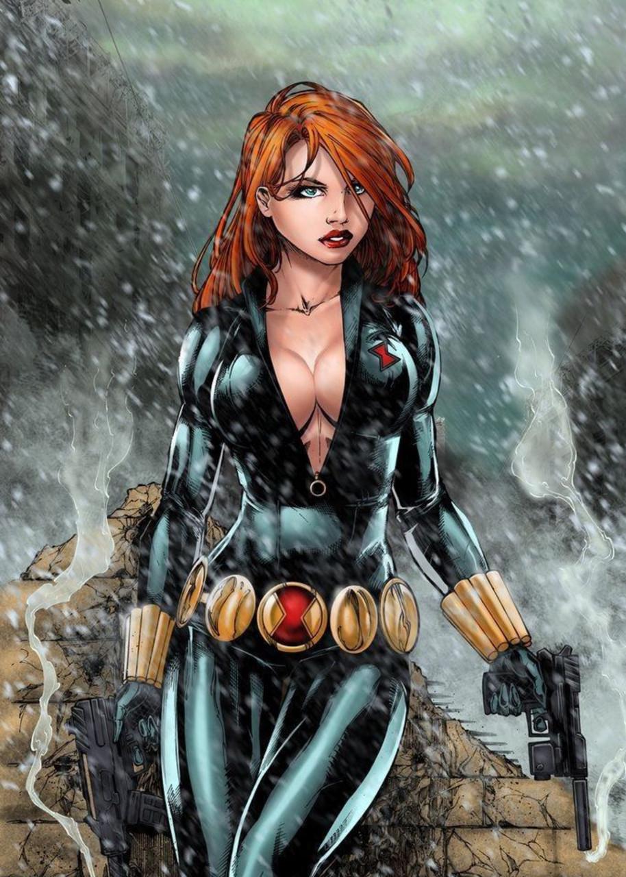 Картина GeekLand Black Widow Черная Вдова фан
