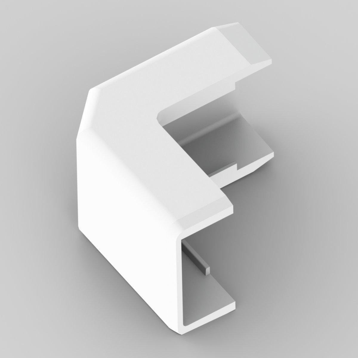 Угол наружный KOPOS для короба LHD 20x10 мм ПВХ Белый (8926_HB)