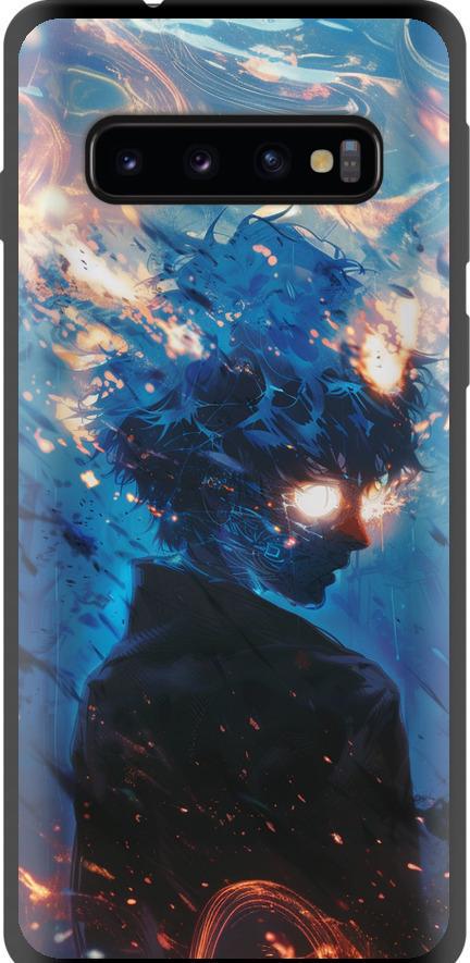 Чехол на Samsung Galaxy S10 Сатору Годжо (6129b-1640-42517)