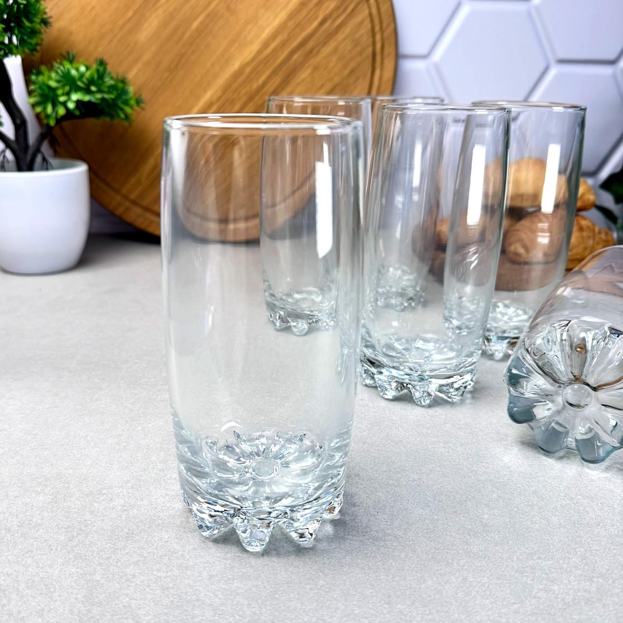 Набір склянок скляних Glass4you Noor 385 мл 6 шт. Прозорий (42812-G4Y)