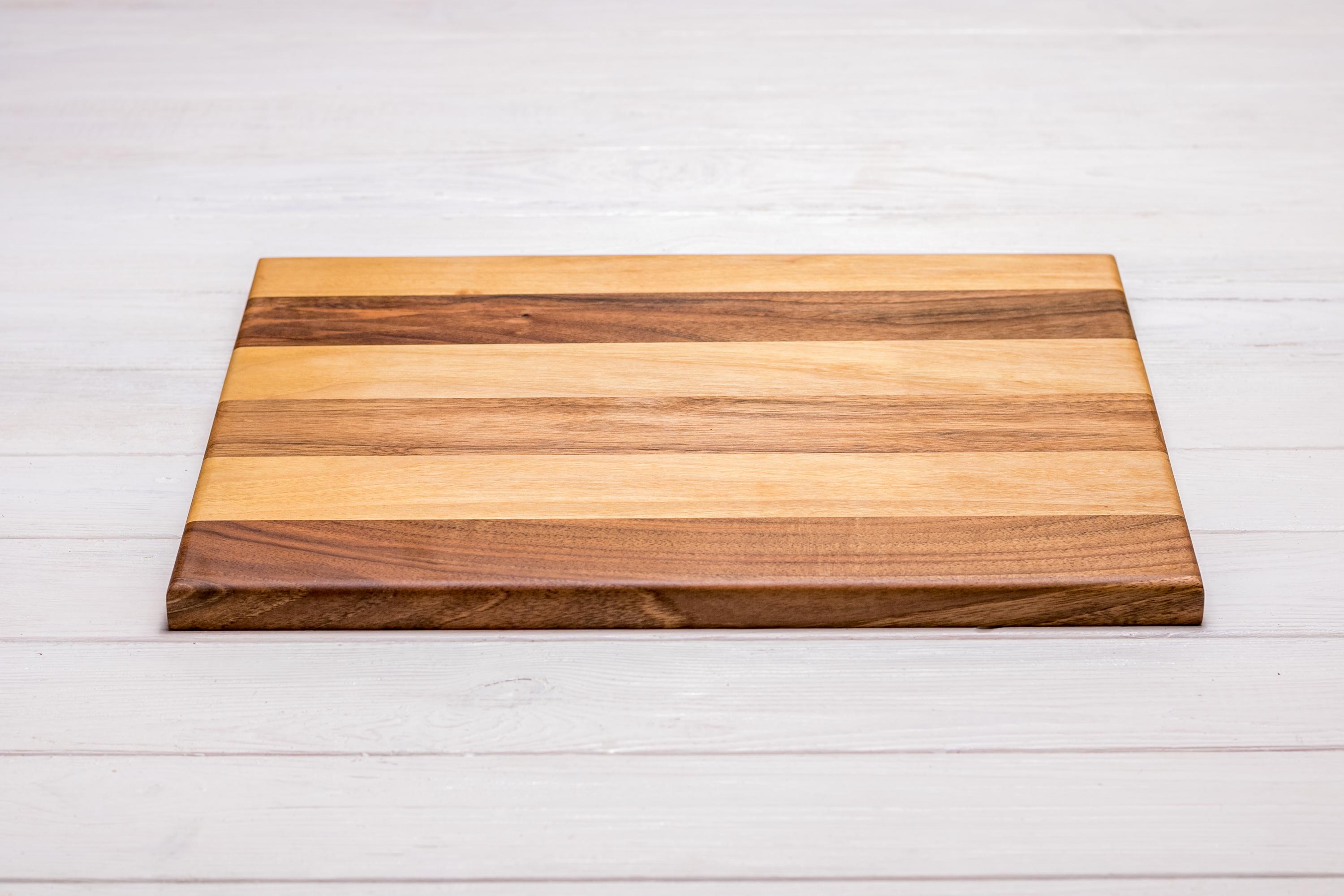 Доска EcoWalnut двухцветная прямоугольная для нарезки S (EK-24.1)