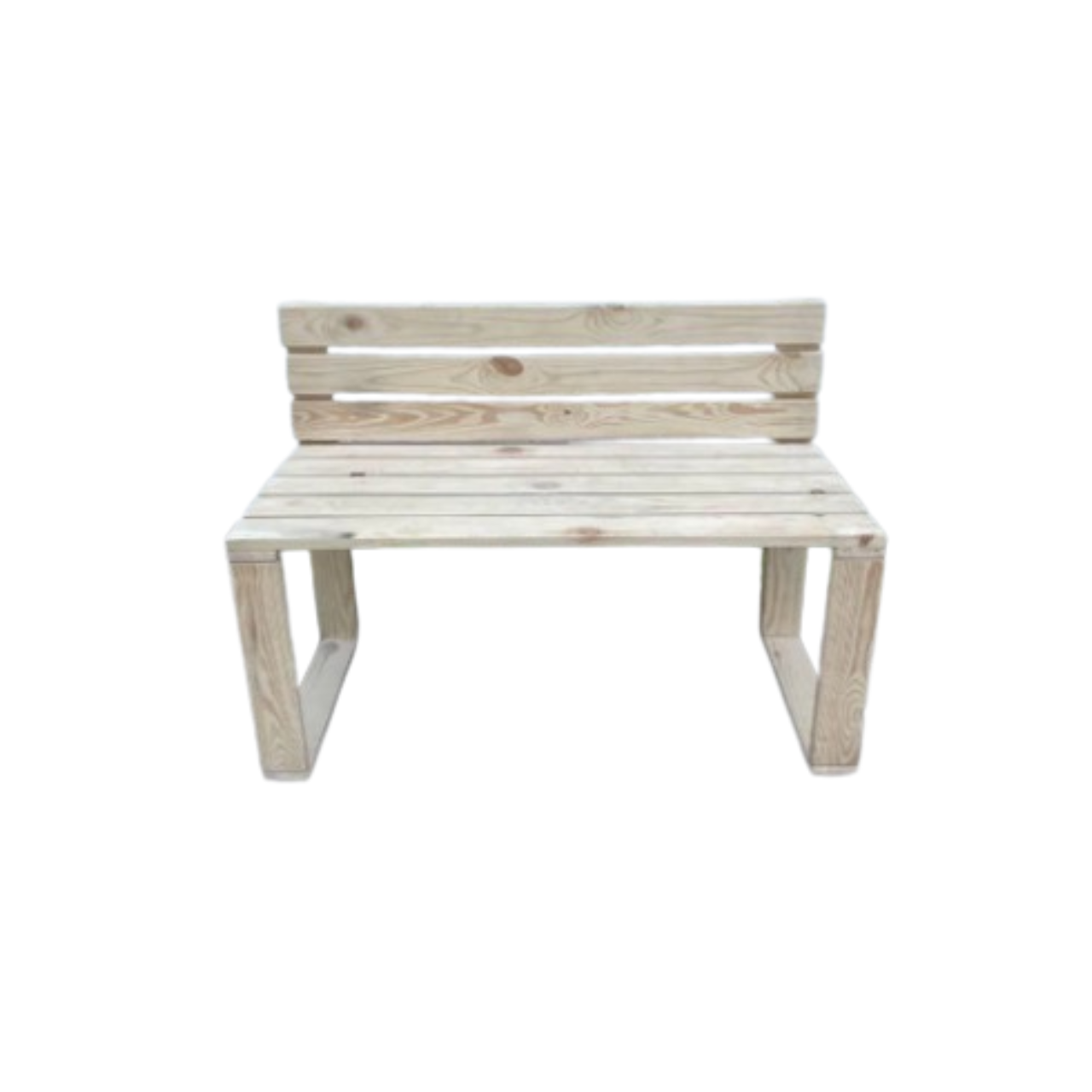 Лавка дерев'яна у стилі палет Лофт для дачі/кафе/саду покрита безбарвним масло-воском 120х45 см (ЛC06)