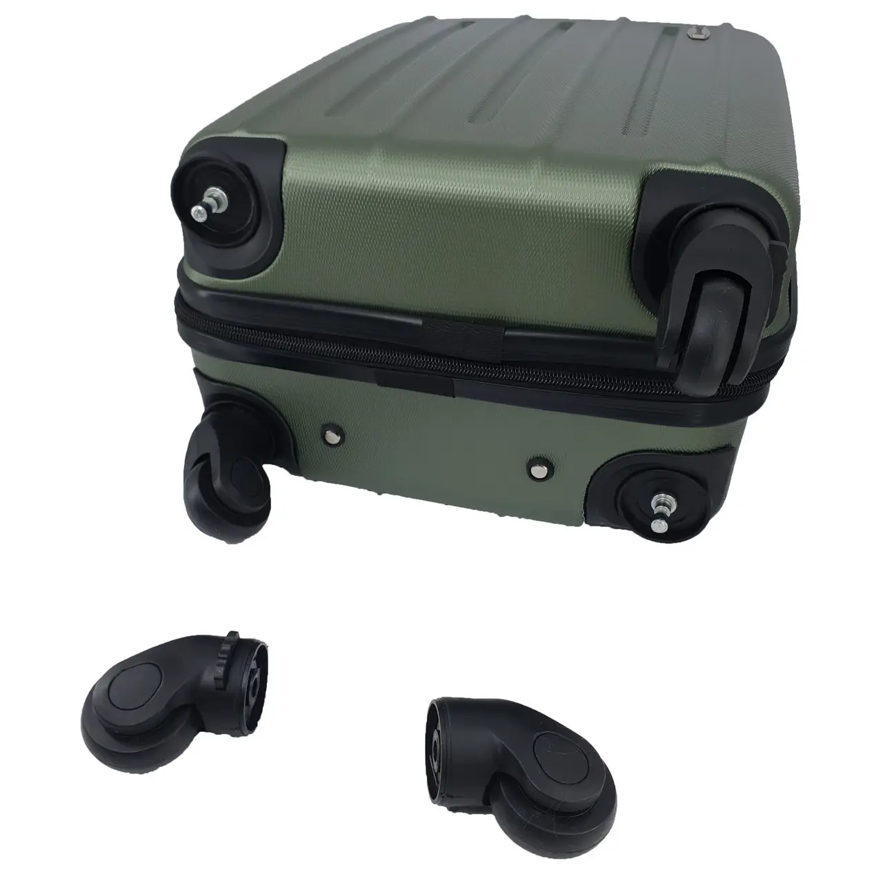 Валіза пластикова KAIMAN 13021 ручна поклажа 40x30x20 см Чорний - фото 3 Валіза пластикова KAIMAN 13021 ручна поклажа 40x30x20 см Чорний - фото 3