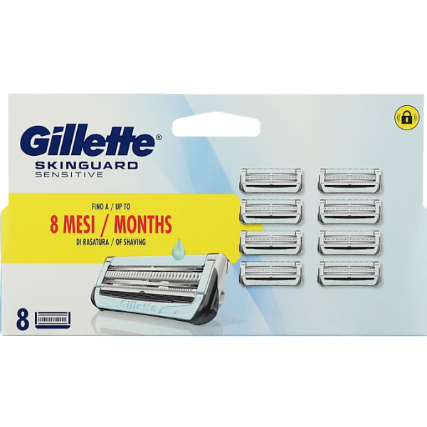 Картриджі змінні для гоління чоловічі GILLETTE Skinguard Sensitive 8 шт.
