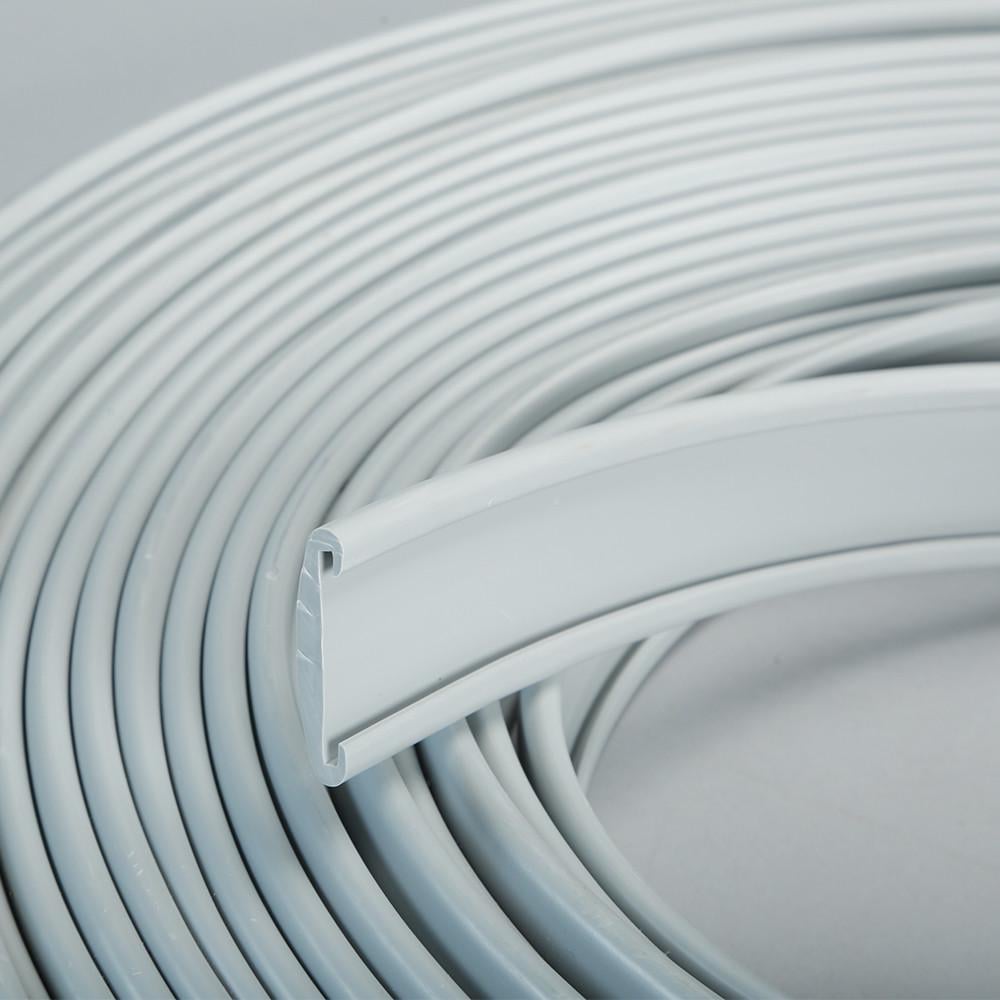 Поручень пластиковий ПВХ 40х4 мм 30 п.м. Сірий (17827984)