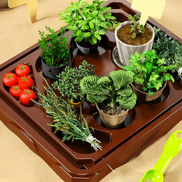 Набір для вирощування рослин міні-теплиця з системою поливу та підсвічуванням Білий з коричневим (459656414) - фото 8 Набір для вирощування рослин міні-теплиця з системою поливу та підсвічуванням Білий з коричневим (459656414) - фото 8