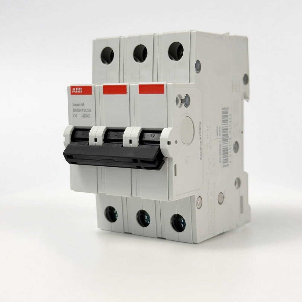 Автоматический выключатель ABB Basic BMS413-C06 3p тип-C 6A (28679869) - фото 3