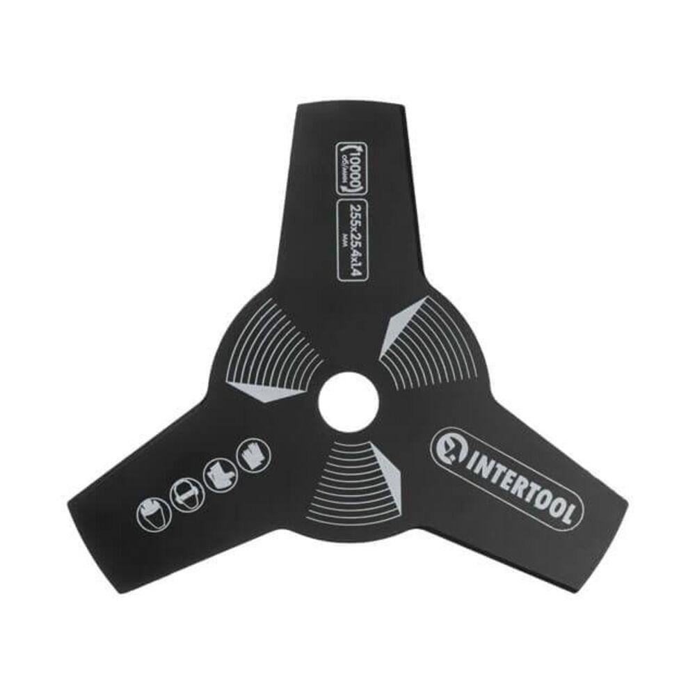 Диск для мотокоси INTERTOOL DT-2250 3-х зубчастий 255 мм