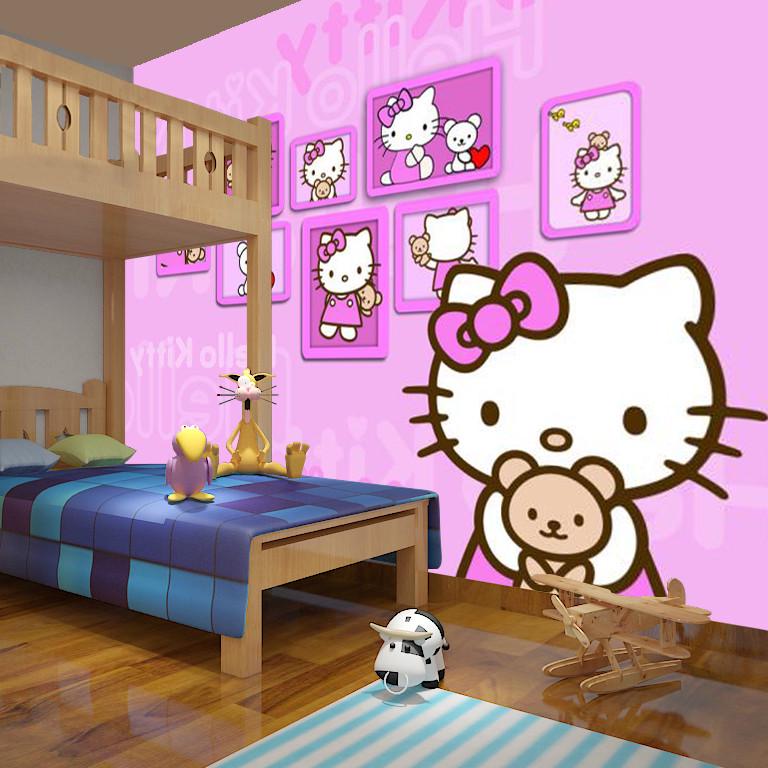 Фотообои в детскую комнату Hello Kitty