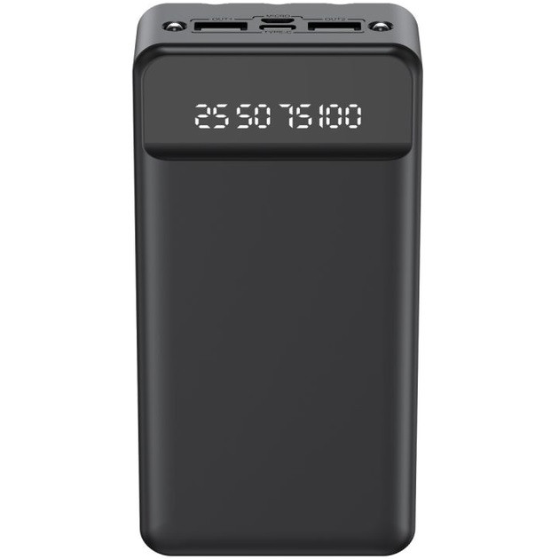 Повербанк УМБ Xo PR163 Micro/Type-C/Lightning з ліхтариком 20000 mAh Black (22737181)
