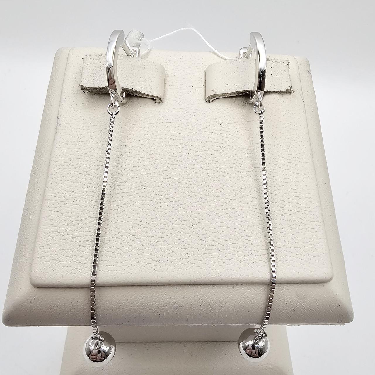 Серебряные серьги Шарики d 5,8 мм 3,28 г (3055025220) Серебряные серьги Шарики d 5,8 мм 3,28 г (3055025220)