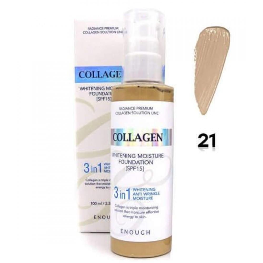 Тональний крем Enough Collagen Whitening Foundation SPF 15 21 100 мл (8809474497079)