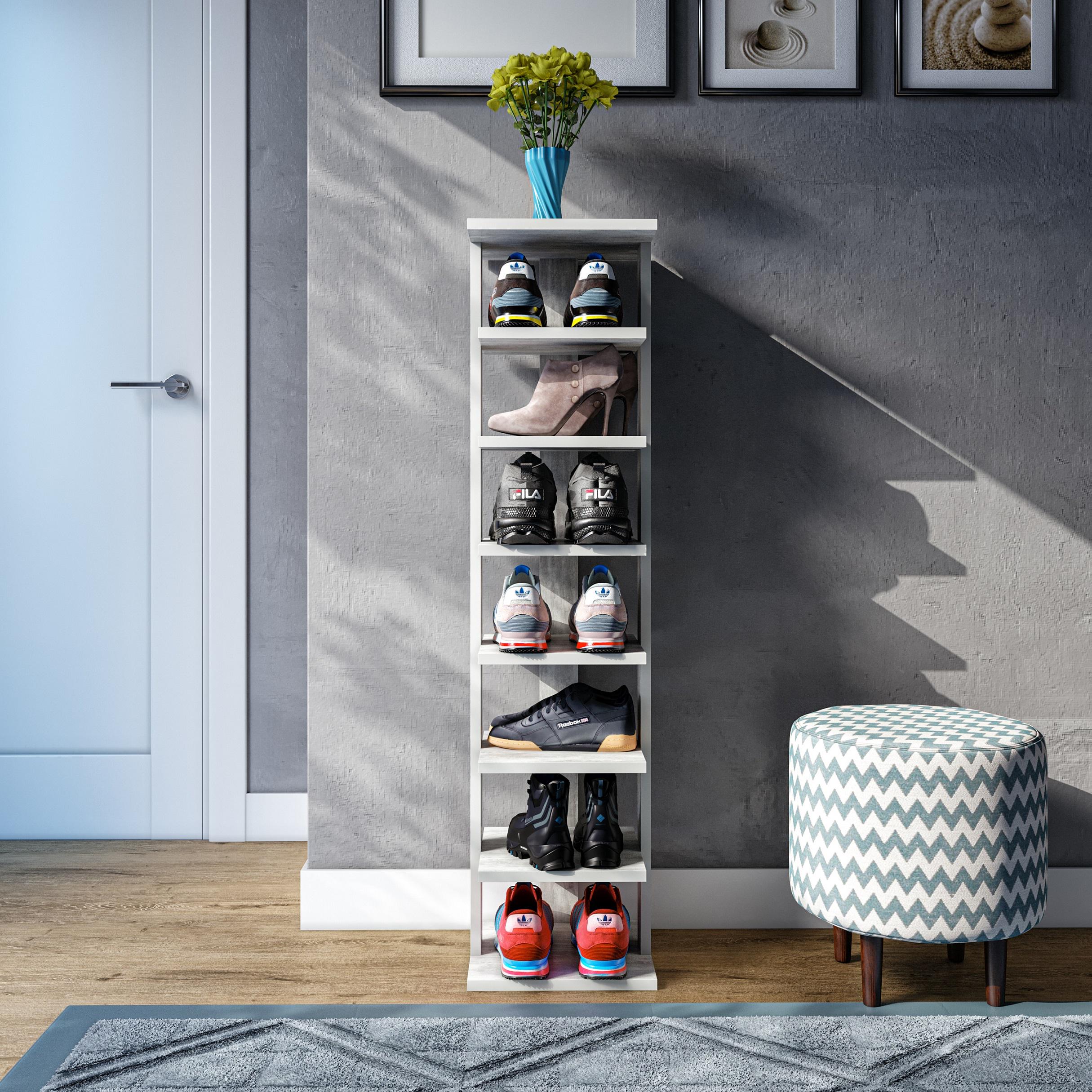 Полка для обуви Moreli T-13 280x1137x267 мм Бетон (10138849) - фото 1 Полка для обуви Moreli T-13 280x1137x267 мм Бетон (10138849) - фото 1