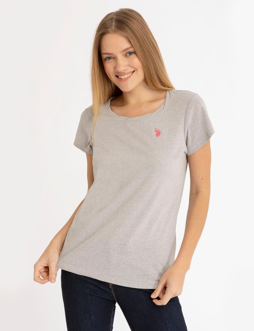 Футболка женская US Polo ASSN TWIST NECK XS Серый (2548983513)
