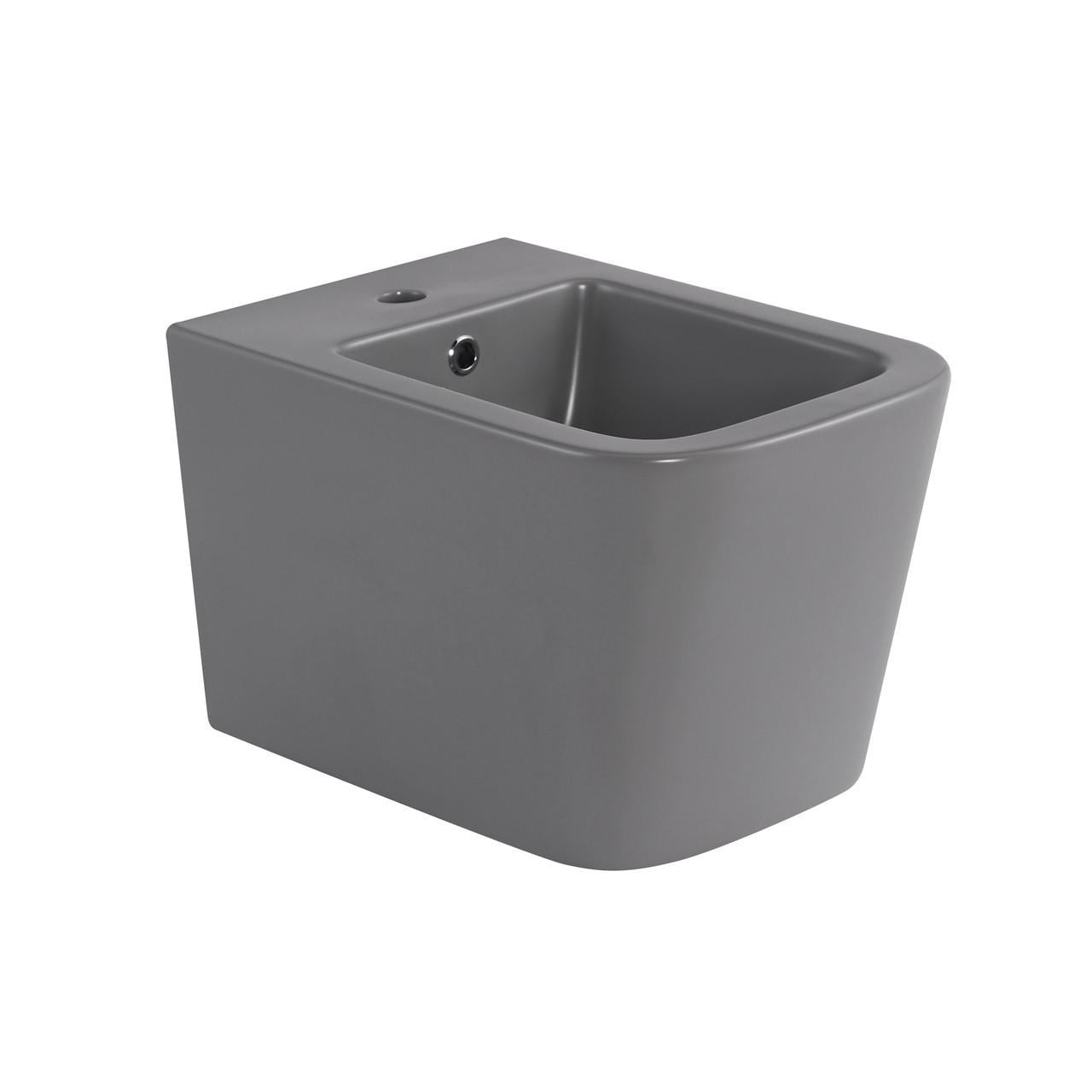 Біде підвісне Qtap Tern 520x350x330 мм Stone grey (QT17551303GSG)