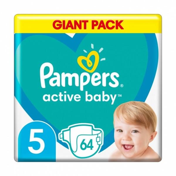 Підгузки Pampers Active Baby р. 5 11-16 кг 64 шт.