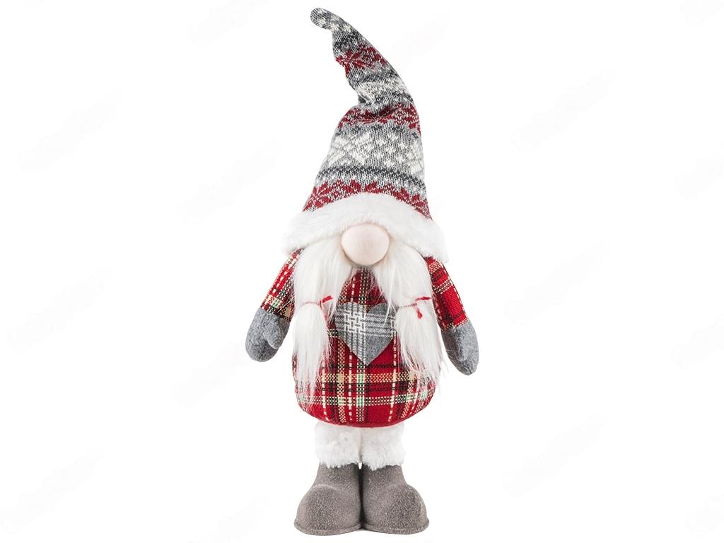 Новогодняя фигурка Stenson M17316 Gnome ноги-телескоп 63-83 см (20359642)