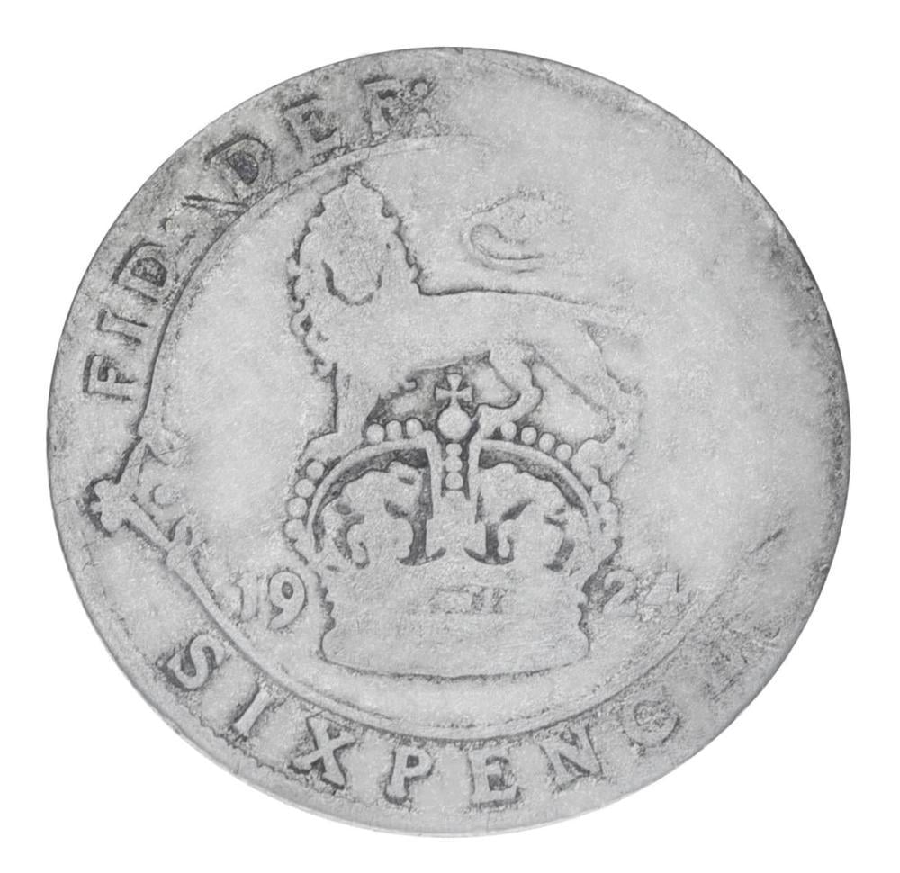 Колекційна монета Великобританія 6 пенсів 1924 срібло G-VG 2,83 г (М19879)