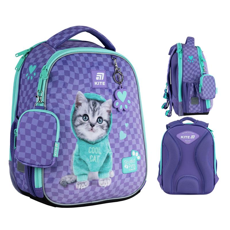 Школьный каркасный рюкзак KITE Education SP25-555S-2 Studio Pets с ортопедической спинкой (995386) - фото 13 Школьный каркасный рюкзак KITE Education SP25-555S-2 Studio Pets с ортопедической спинкой (995386) - фото 13