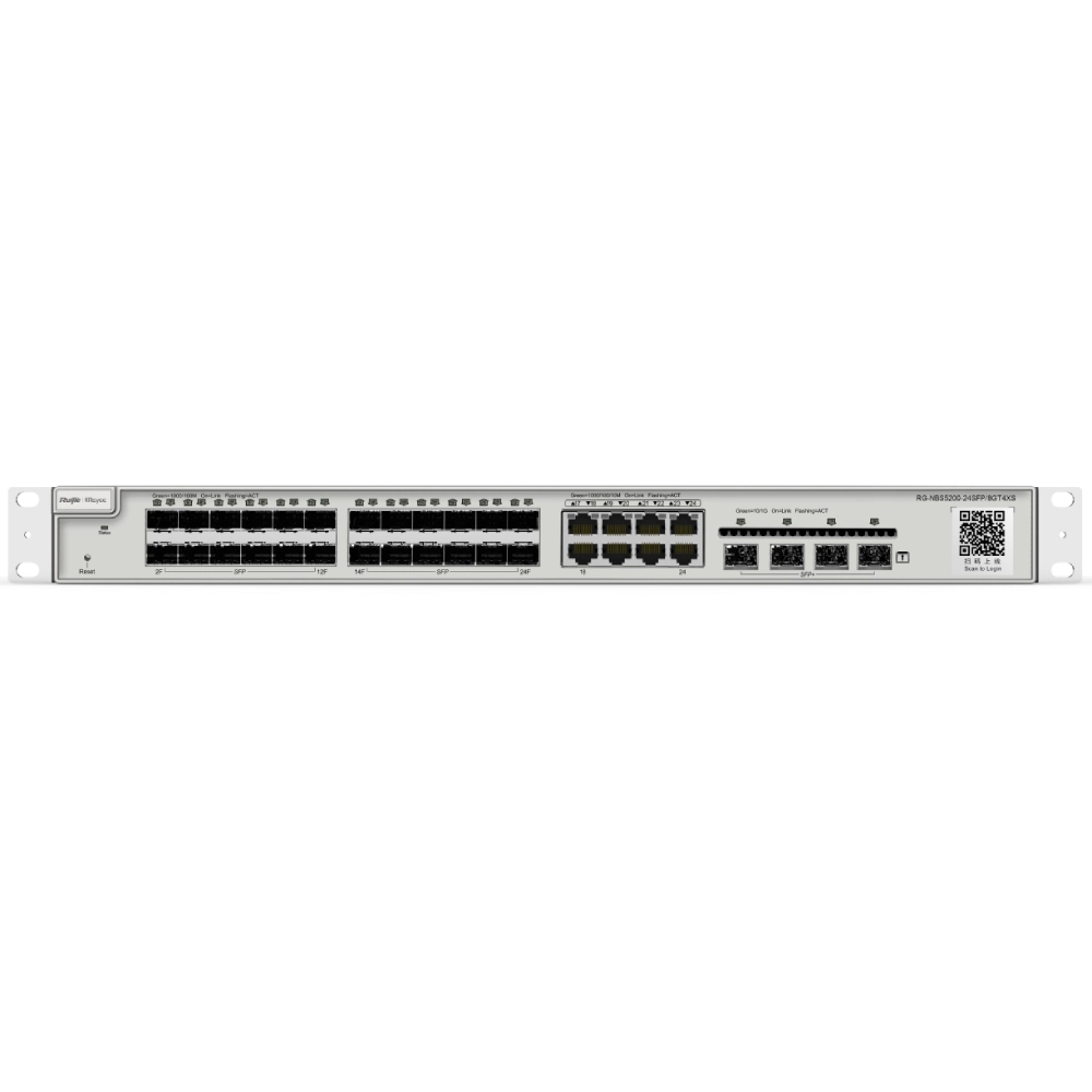 Комутатор Ruijie 24-портовий Reyee (RG-NBS5200-24SFP/8GT4XS)