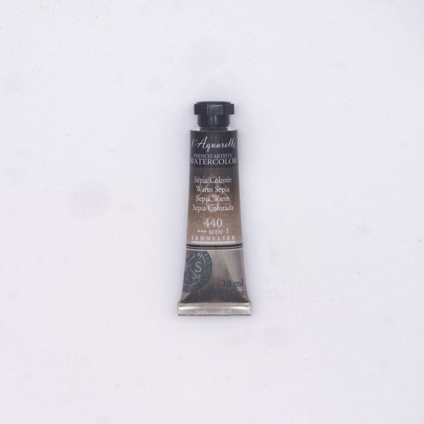 Акварель в тюбиках Sennelier L'Aquarelle S1 10 мл теплая Сепия
