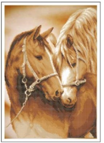 Бісерний набір Золота Підкова Коні ЗПТ-011