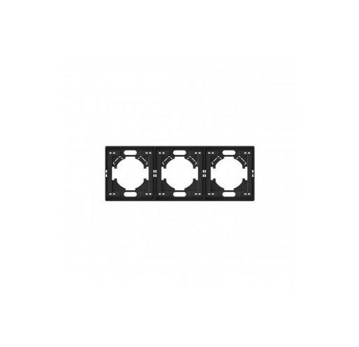 Рамка Videx Nota 3 поста горизонтальная (VF-NT-FR3H-BL)