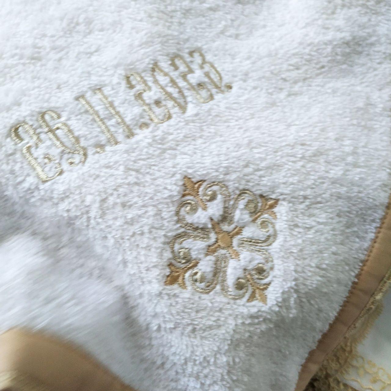 Набор для крещения именной Светлая любовь махровая крыжма/мешочки для локона для хранения (2172877594) - фото 3 Набор для крещения именной Светлая любовь махровая крыжма/мешочки для локона для хранения (2172877594) - фото 3