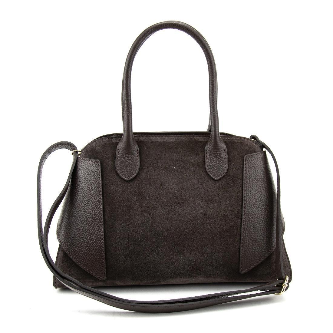 Женская сумка классическая замшевая Firenze Italy F-IT-7688-1DB-S Шоколадный (2768688446) - фото 6