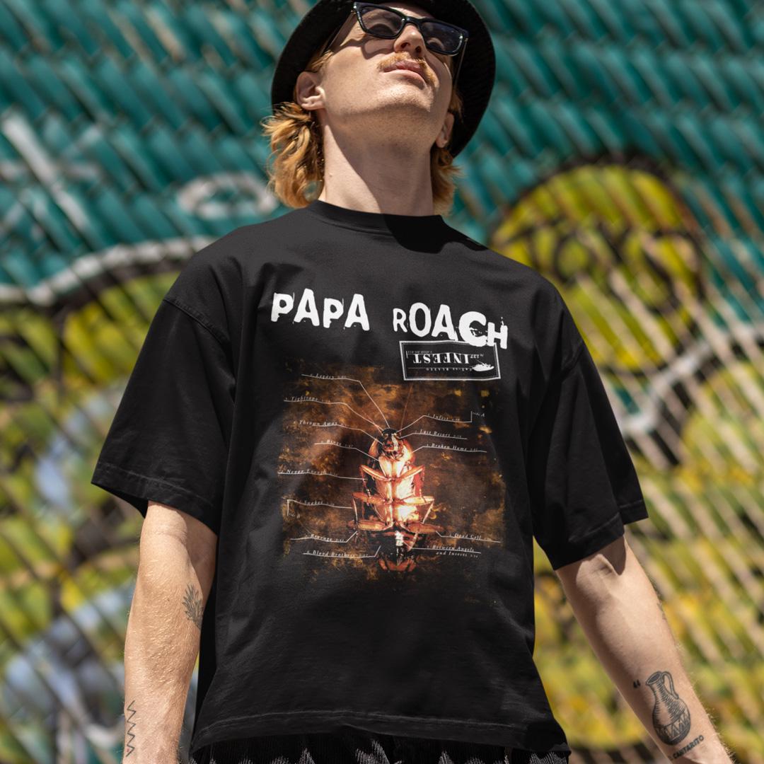 Футболка унісекс Papa Roach Infest L Чорний (0000011097)