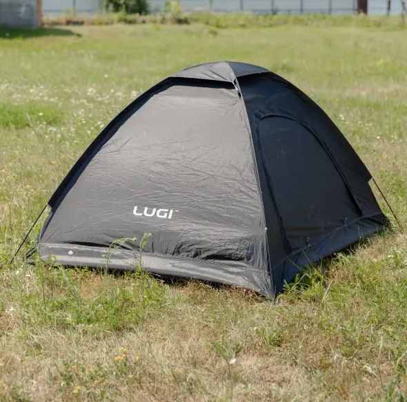 Намет туристичний двомісний 200х150х120 см Чорний (LU-025B) - фото 4