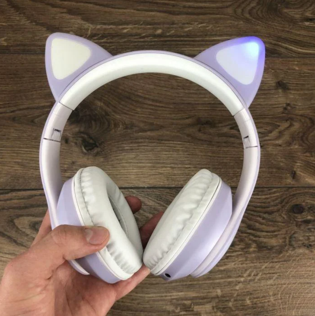 Наушники Cat STN-28 с кошачьими ушками Фиолетовый - фото 4 Наушники Cat STN-28 с кошачьими ушками Фиолетовый - фото 4