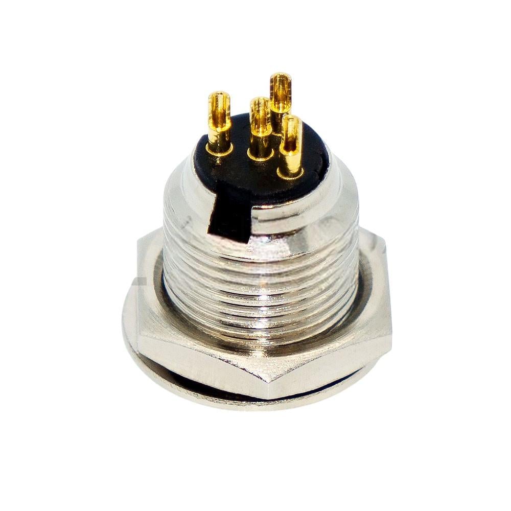 Панельний роз'єм Moco SA108-4P mini XLR штекер 4 контактів 1 шт. (000049386) - фото 7