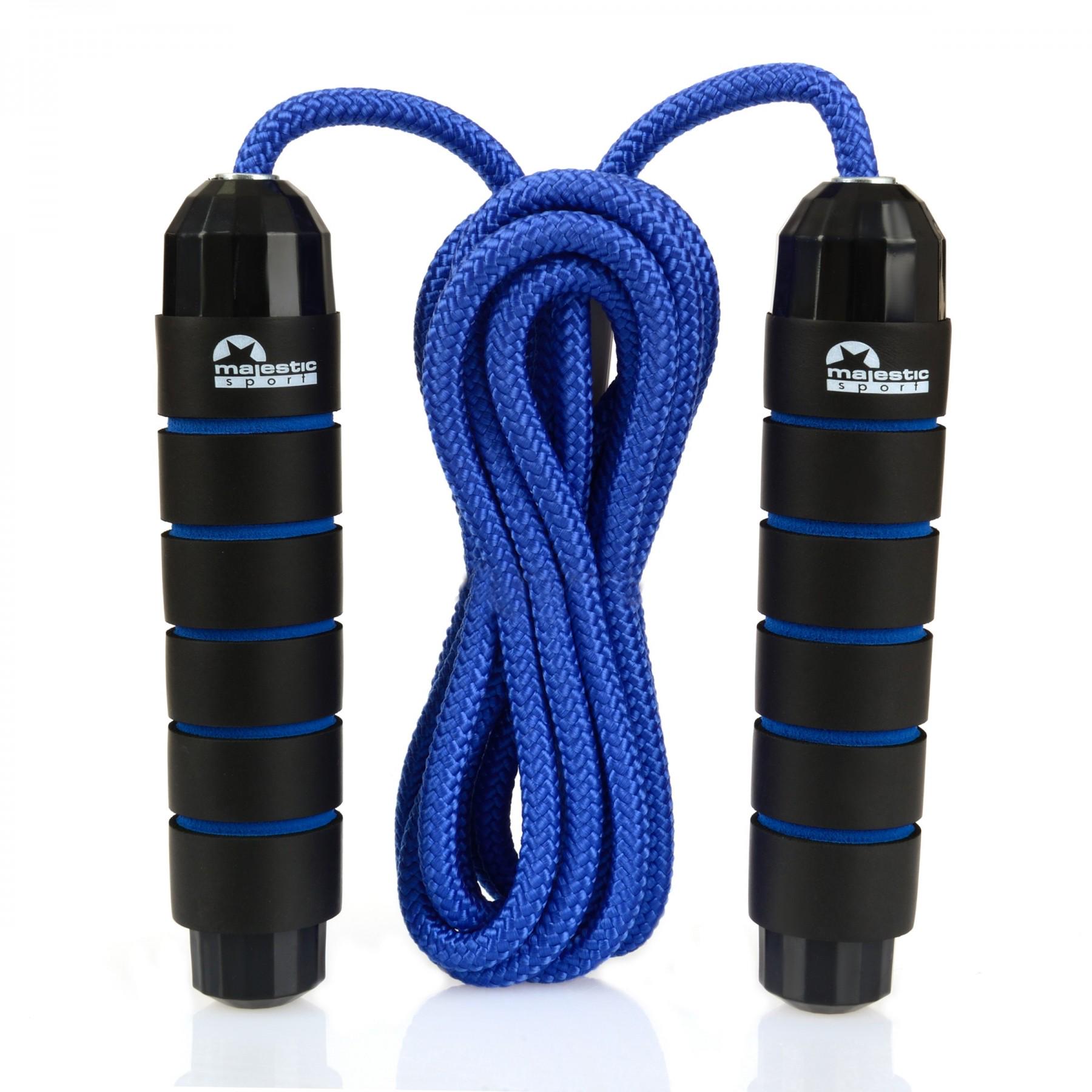 Скакалка гимнастическая Majestic Sport Jump Rope Черный/Синий (20556) - фото 1