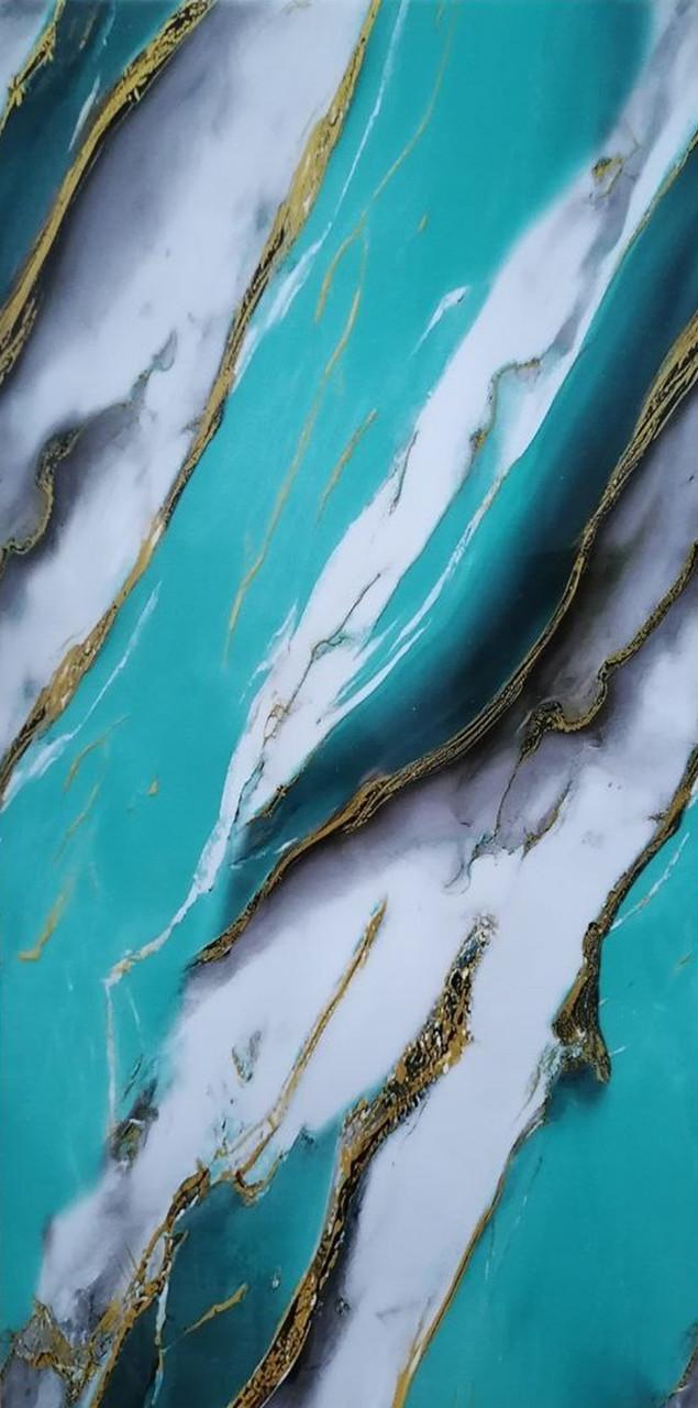 Панель самоклеюча глянцева РЕТ під колір структури 600х300х2,5 мм Насичений глибокий м'ятно-бірюзовий (VN3-116) - фото 2 Панель самоклеюча глянцева РЕТ під колір структури 600х300х2,5 мм Насичений глибокий м'ятно-бірюзовий (VN3-116) - фото 2