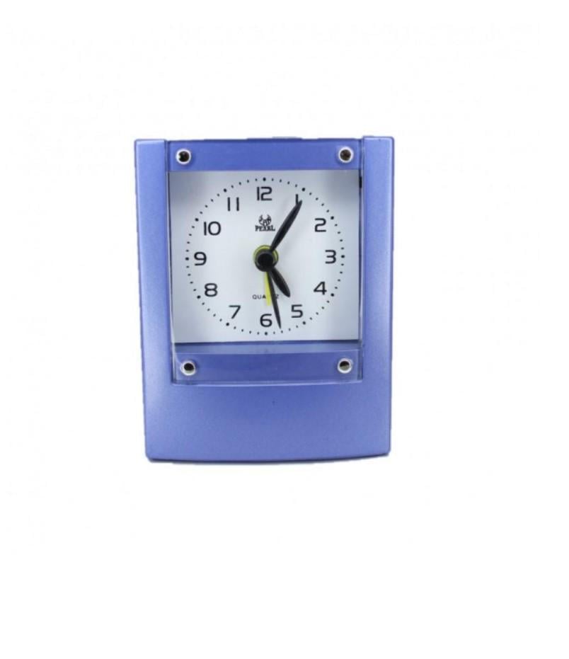 Годинник настільний Pearl Bi з будильником 9,5х7,5 см Синій (21754250) - фото 1