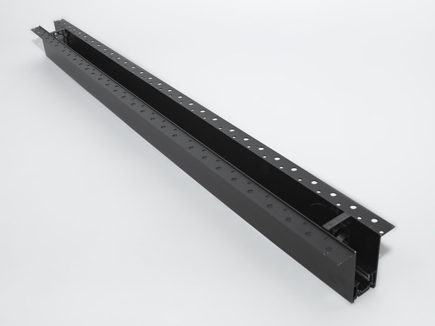 Рейлинг-шинопровод для магнитной трековой системы для скрытой установки 2 м (QY-CX101B-35-2M-BK) - фото 2 Рейлинг-шинопровод для магнитной трековой системы для скрытой установки 2 м (QY-CX101B-35-2M-BK) - фото 2