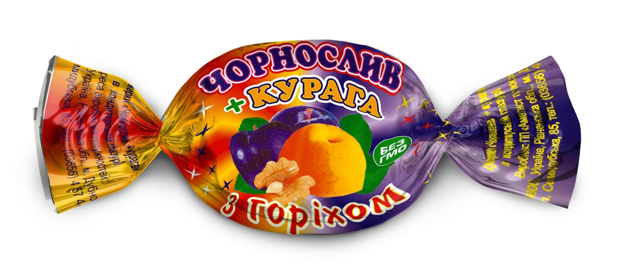 Цукерки Аметист Плюс Чорнослив та курага з горіхом 1000 г (213815)
