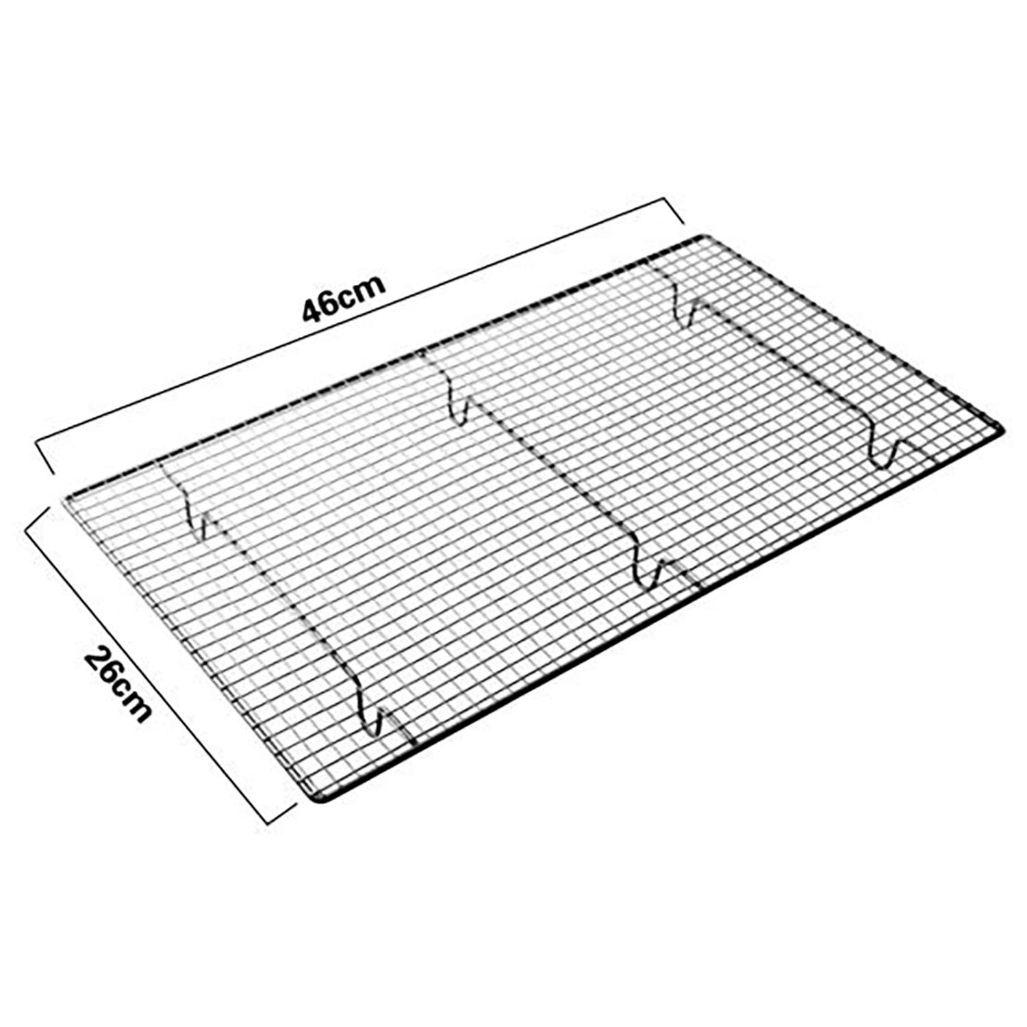 Решетка кондитерская для охлаждения/сушки/глазирования десертов и выпечки 46х26х3 см (87194) - фото 2 Решетка кондитерская для охлаждения/сушки/глазирования десертов и выпечки 46х26х3 см (87194) - фото 2