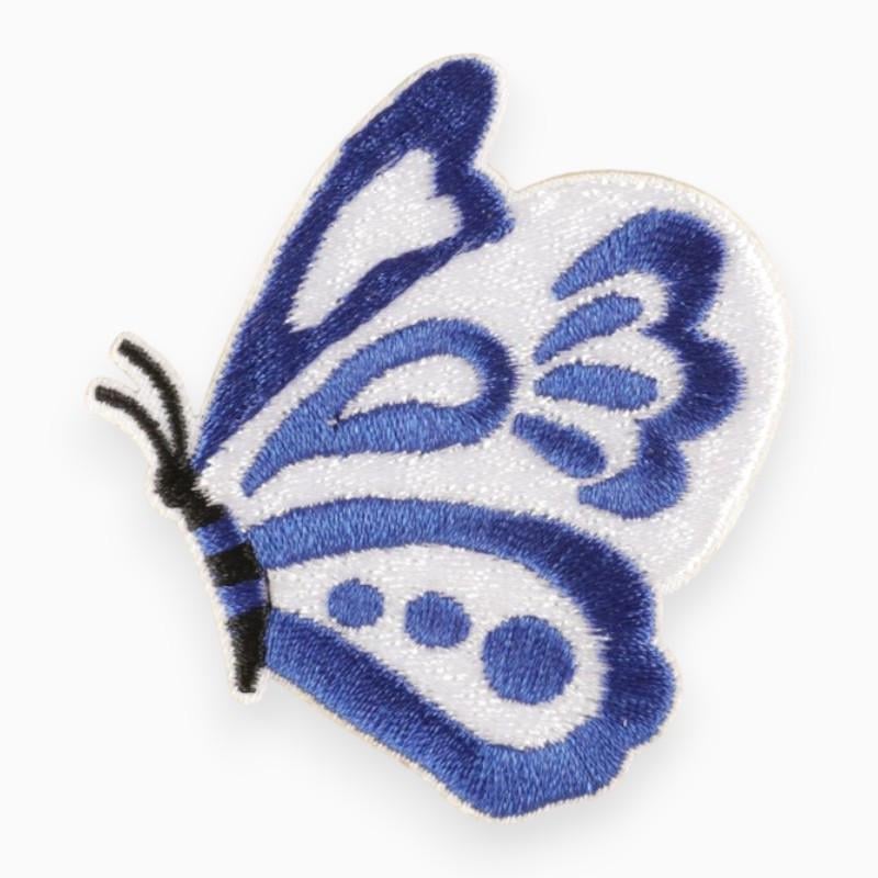 Аппликация Butterfly самоклеящаяся 6х5,5 см 1 шт. Бело-синий (АС6055ж70)