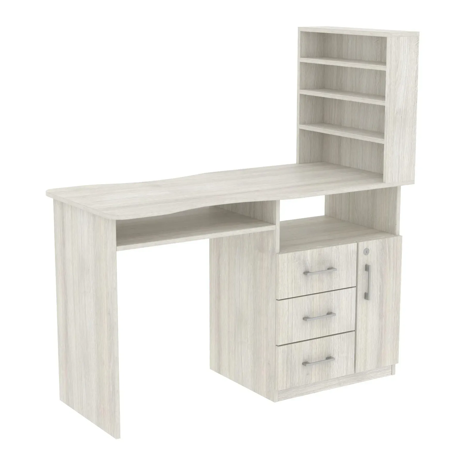 Стол маникюрный Kontinent СМ-1 правый 1230х550х1264 мм Дуб Шамони Светлый (29068018) - фото 1