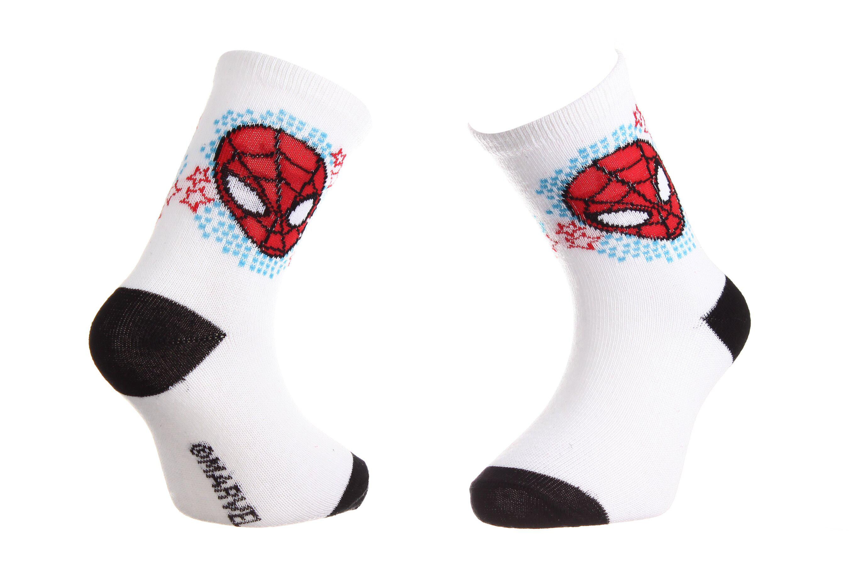 Носки Marvel Spider Man Head Spiderman Stars р. 19-22 White (43890147-4)