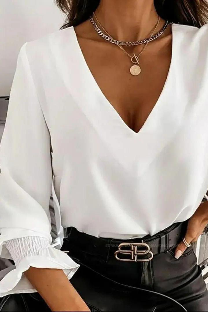 Блузка жіноча р. 40 Білий (169051) - фото 2