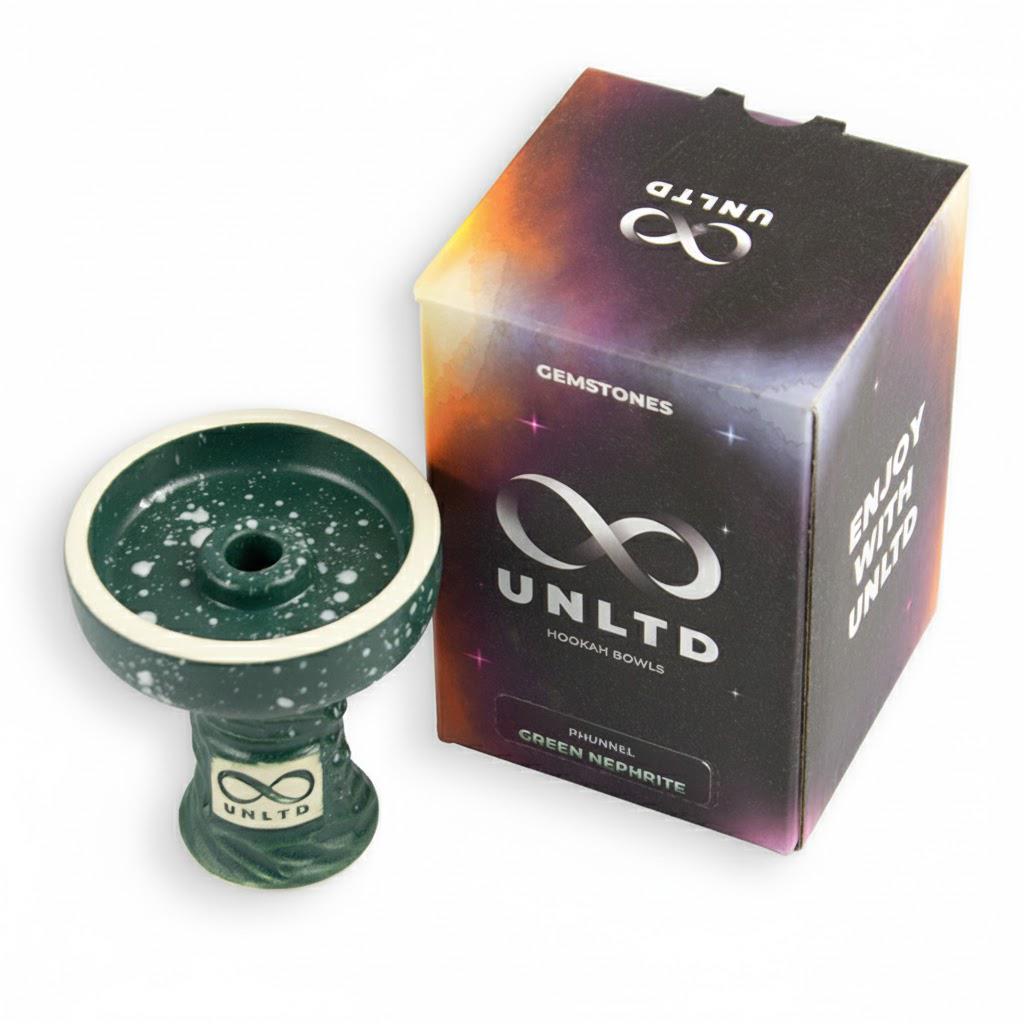 Чаша для кальяна глиняная UNLTD Phunnel Green Nephrite Зеленый Чаша для кальяна глиняная UNLTD Phunnel Green Nephrite Зеленый