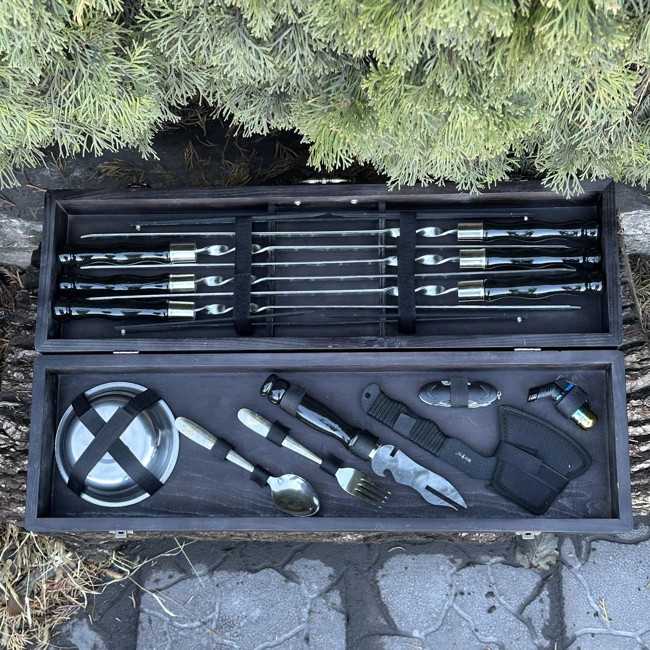 Набор подарочный для барбекю Mzavod Гетман Черный (27728832) - фото 3 Набор подарочный для барбекю Mzavod Гетман Черный (27728832) - фото 3