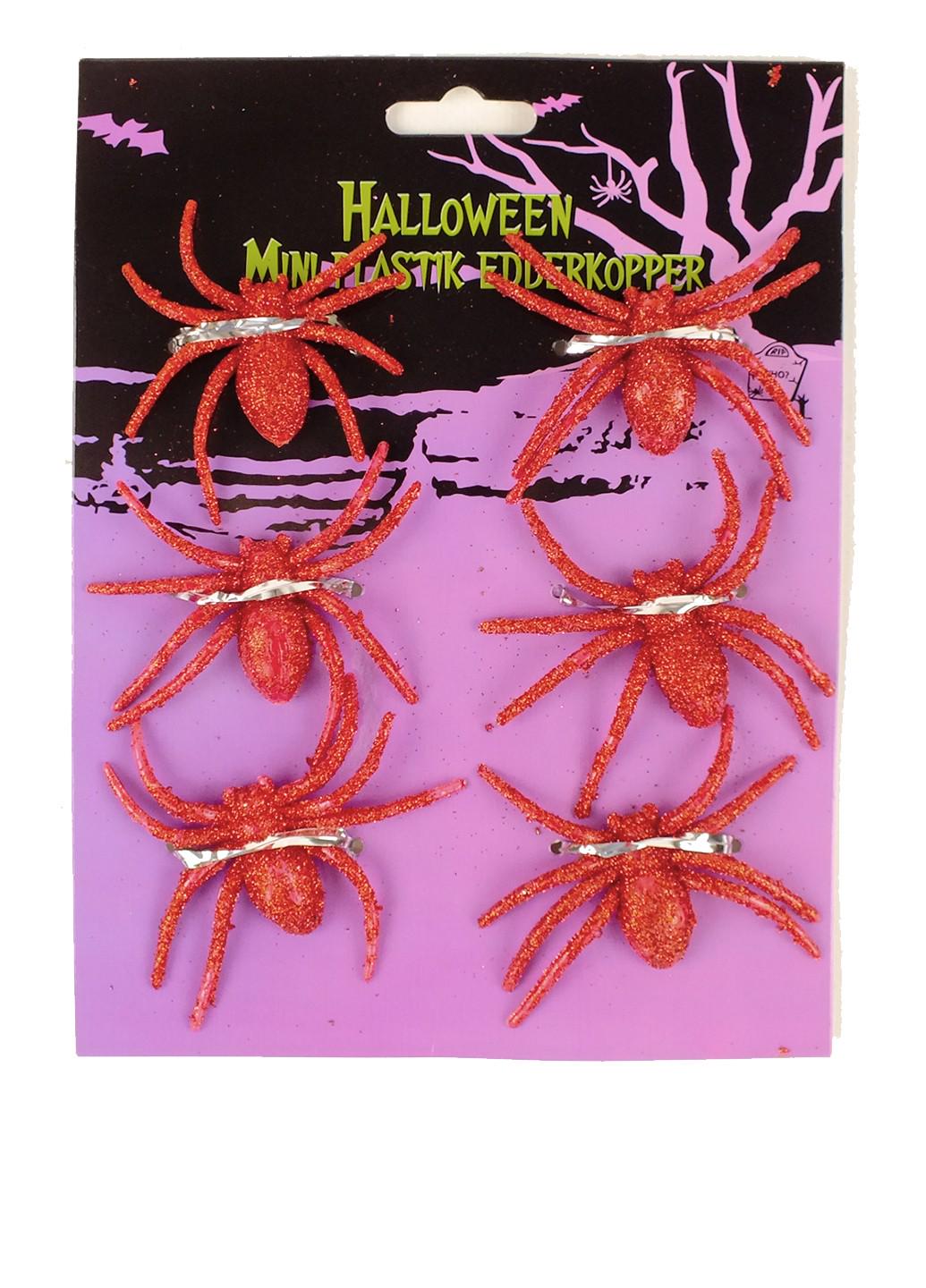 Паук блестящий 7 см х 6 см 6 шт. (19-352RD) Паук блестящий 7 см х 6 см 6 шт. (19-352RD)