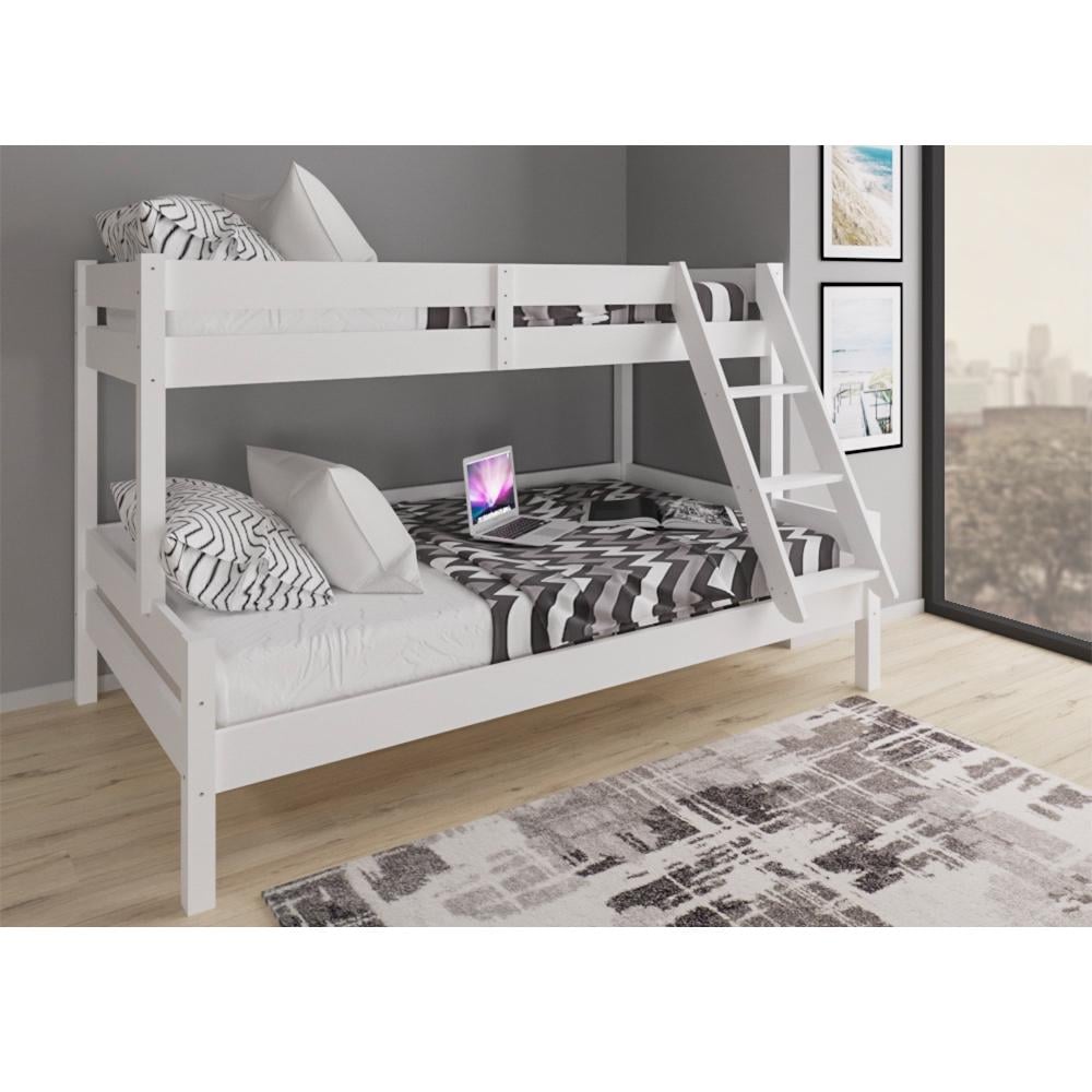 Кровать двухъярусная VitaliSpa 140х200 Натуральное дерево/Белый - фото 2 Кровать двухъярусная VitaliSpa 140х200 Натуральное дерево/Белый - фото 2