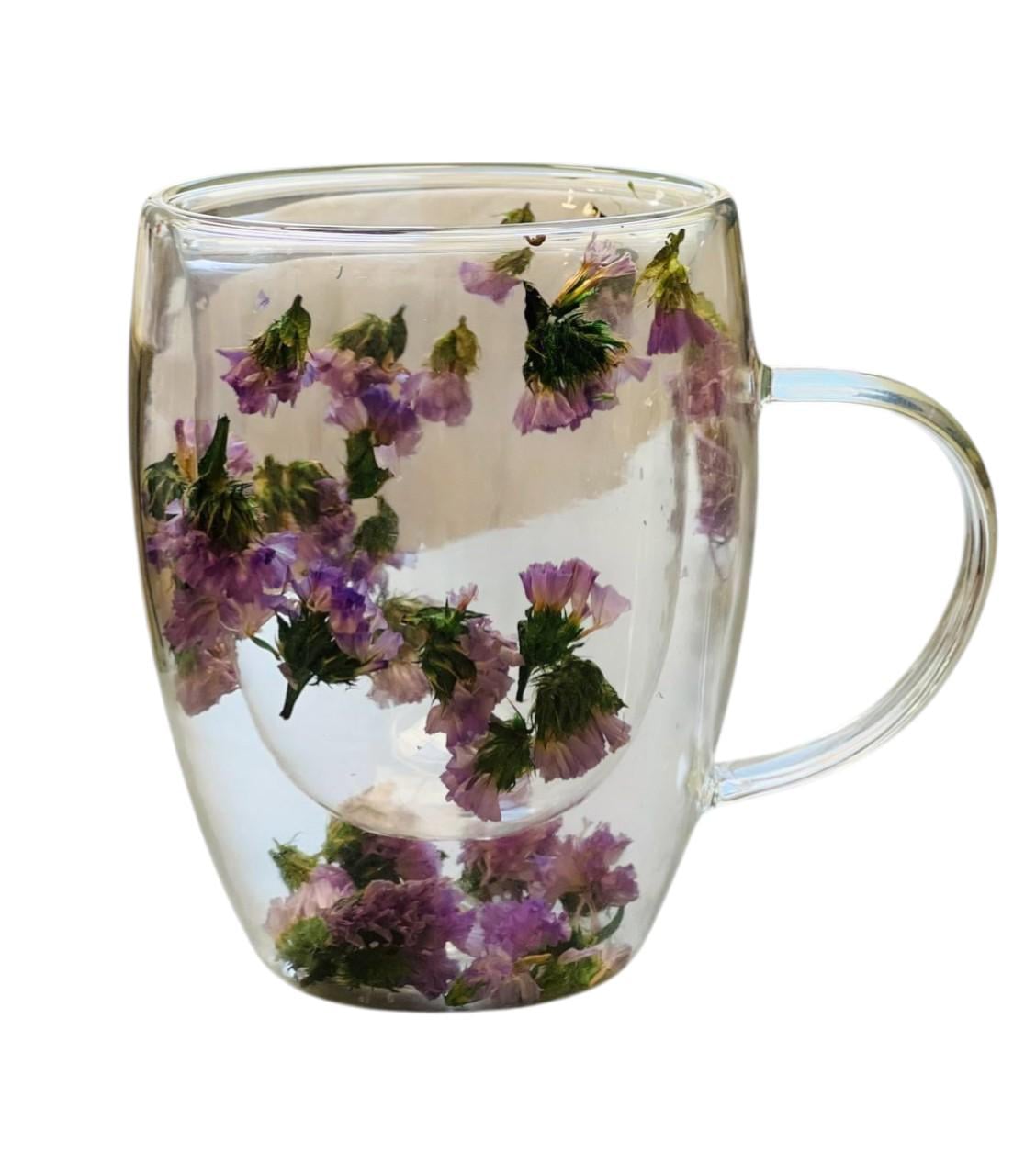 Чашка с двойным дном Цветочная композиция-4 с декором внутри 350 мл (OS-8030-499)